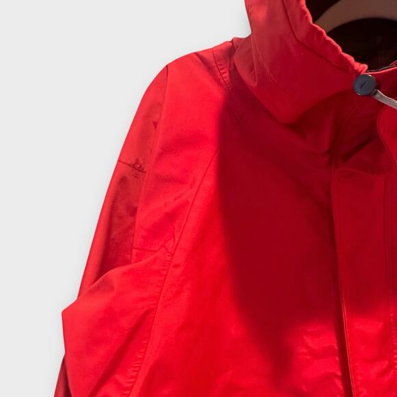 Marmot Classic Outdoor Hiking Gorpcore Red Hooded Gore Tex Rain Jacket Small - Picture 4 of 13